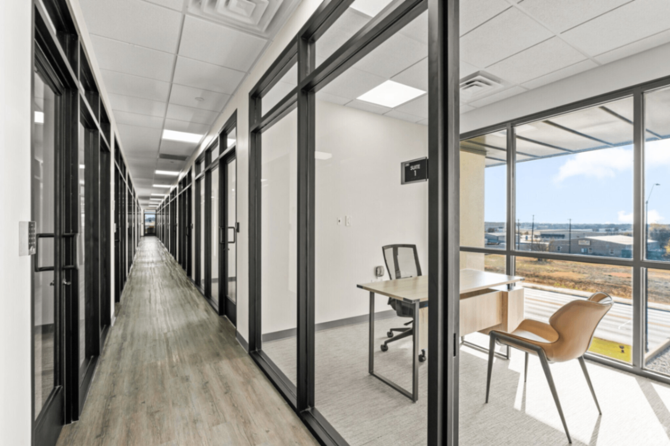 Beautiful windows with natural light